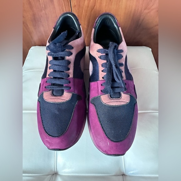 BURBERRY COLOR-BLOCK PATTERN CHUNKY SNEAKERS (SIZE 8) - Picture 2 of 11